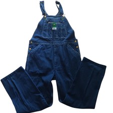 Liberty Overalls 36 x 32 Blue Denim Wide Leg Work Farmer Mechanic Gardening