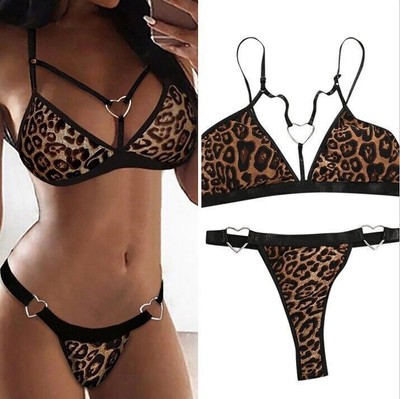 Damen Sexy Reizwäsche Dessous Set BH Tanga Slip Unterwäsche Nachtwäsche