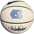 North Carolina Tar Heels Hubert Davis Signed Logo Basketball Beckett Certified