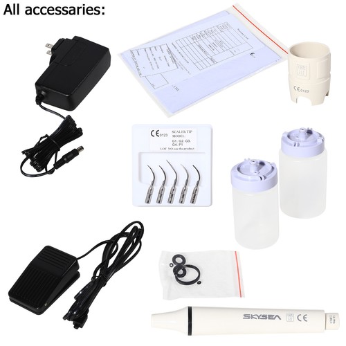 Dental Detachable Ultrasonic Piezo Scaler Handpiece Fit SKYSEA EMS 2*Bottles - Afbeelding 5 van 18