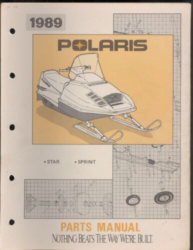 1989 POLARIS STAR / SPRINT  SNOWMOBILE PARTS MANUAL - Afbeelding 1 van 1