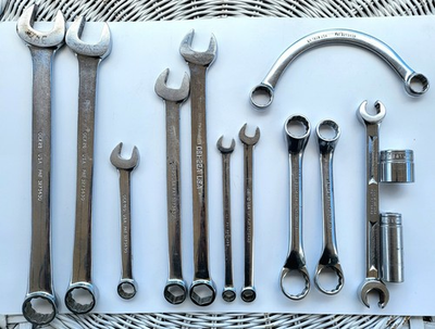 #ad Lot Of 13 Snap On SAE Tools 3 OEX 4 OSH 1 RXH 2 XS 1 CX Wrenches 2 FS SFS Socket $175.00