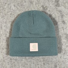 Carhartt Light Blue/Green Beanie With Pink Logo Youth One Size