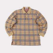 Vintage 90s Burberry Cotton Pique Shirt - Size M
