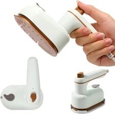 Saker Plus Steam Iron - Portable Steam lron with Anti-Scalding Base, 2 In 1 H...