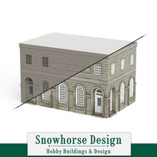 Post Office Unpainted  Classic Main Street S/HO/N Scales 