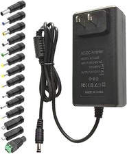 12V 5A DC Power Supply AC Adapter 100-240V AC to DC 12Volt 5Amp 4A 3.5A 3A 2A 1.