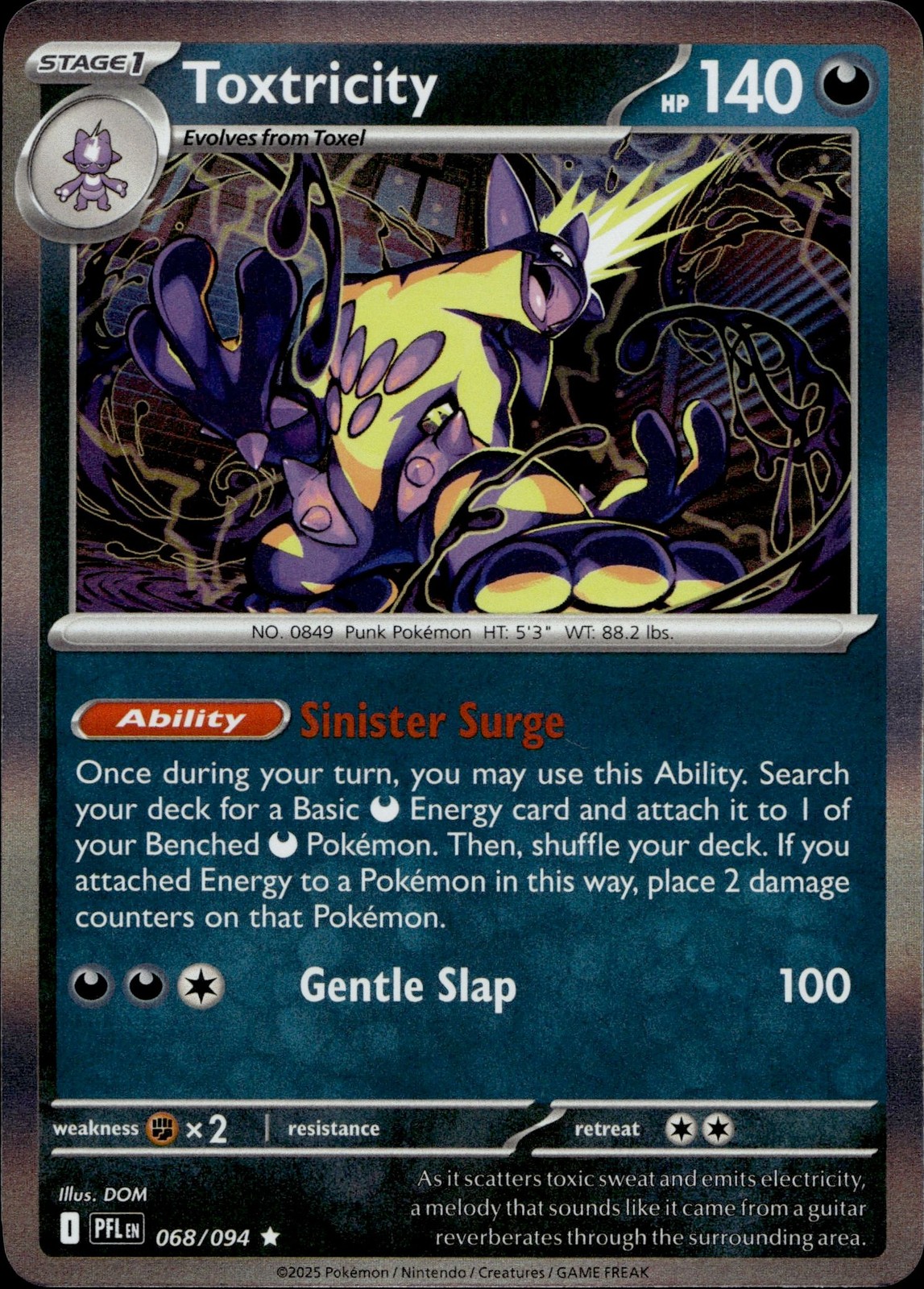 Toxtricity 068/094 Rare Phantasmal Flames Multi Item Discount NM