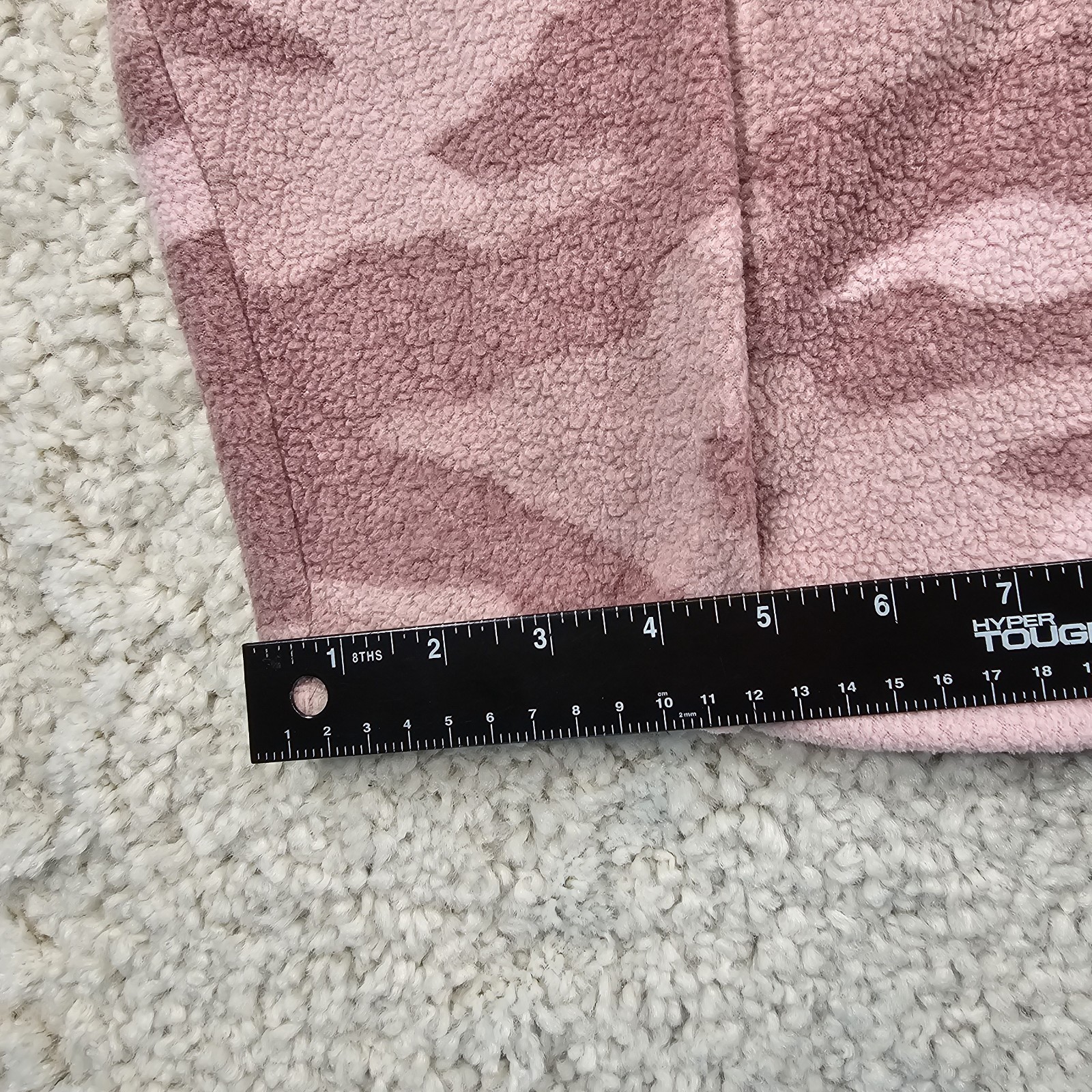 Victoria's Secret PINK Sweatshirt Womens Camouflage Camo Quarter Zip Pullover Lg