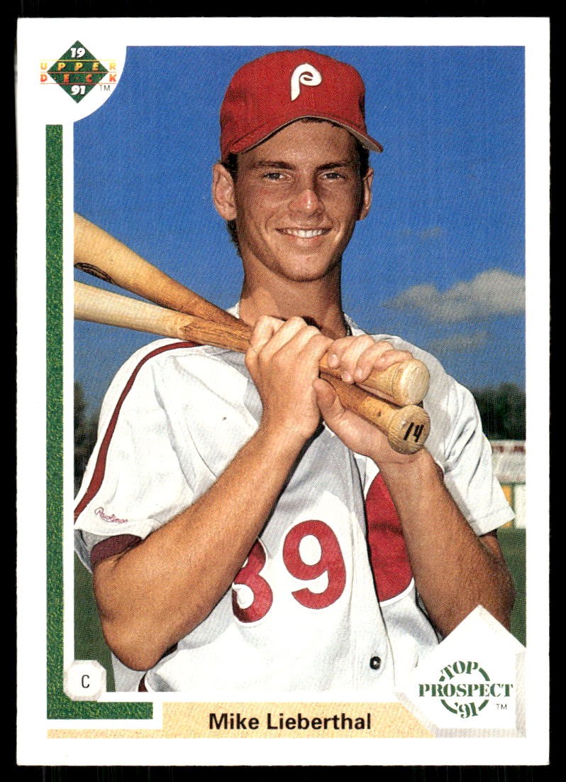 Mike Lieberthal 1991 Upper Deck #67 Phillies FREE SHIPPING StackedPacks