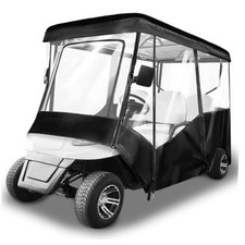 Golf Cart Enclosure 4 Passenger - 600D Waterproof Cover for 86-88" Roof
