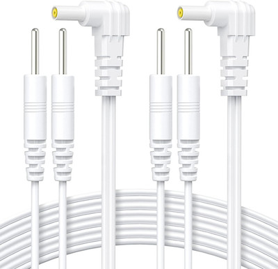 AUVON Durable Lead Wires for TENS EMS Units (2 Packs), Standard Leads with 40,00