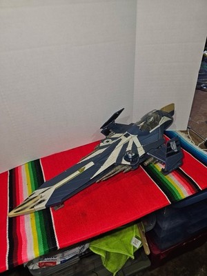 Plo Koon Star Wars Fighter Ship Starfighter Blue Coloring 2001-2002 Hasbro