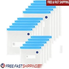 15 Pack Vacuum Seal Bags Reusable Food Storage Sous Vide Moisture Proof New