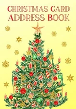 Christmas Card Address Book: Large Print record book to list up to 7 years of gr