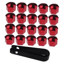 20 Pcs Wheel Lug Nut Covers Bolt Caps17mm Silver Universal Anti-rust 17mm-red 20 Pcs Wheel Lug Nut Covers Bolt Caps17mm Silver Universal Anti-rust 17mm-red