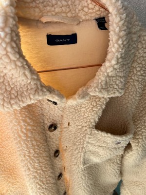 GANT Teddy Jacke, Hemdjacke, Creme, Jungen 146/152, 11-12 Jahre