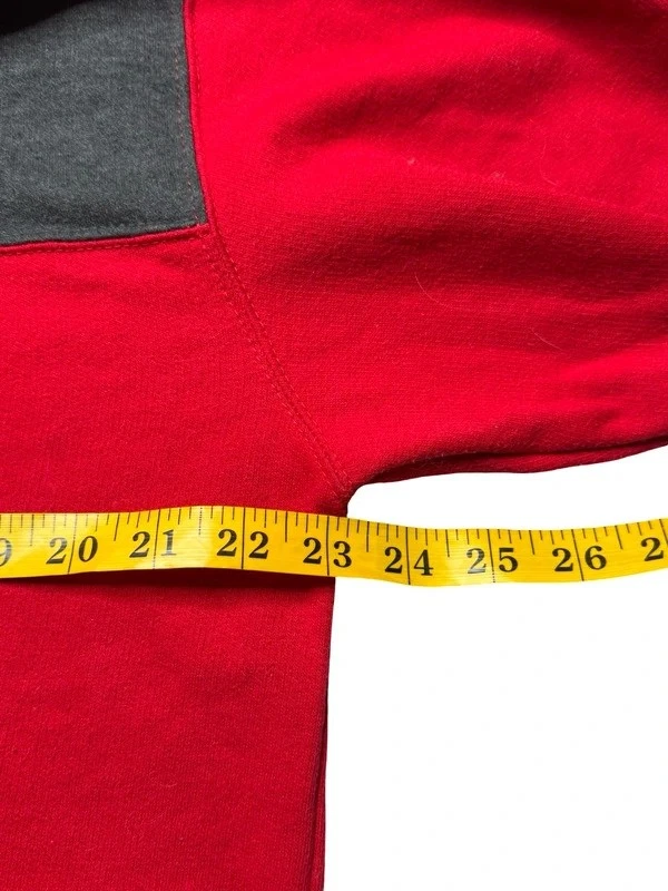 Lee Cooper Rojo Sudadera con Capucha XL Pullover Sudadera Jersey Ropa de Calle Informal Y2K