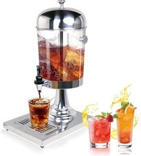 8L Commercial Restaurant Buffet Juice Beverage Dispenser Container for Ice Drink