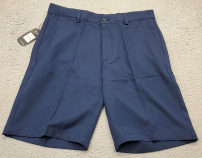 Greg Norman Golf Shorts Mens 32 Navy Performance Stretch Waistband G7XLH538