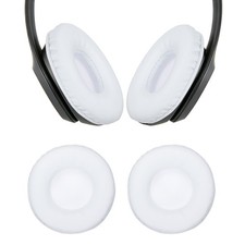 2pcs Ear Pads Replacement Cushions 3.7 Inch Headphone Ear Covers White