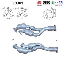 Katalysator AS 29001 für VW TOUAREG 7LA 7L6 7L7 PORSCHE CAYENNE 9PA
