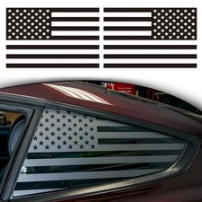 Rear Quarter Window American Flag Decal Car SUV Trucks, Universal Matte Back USA