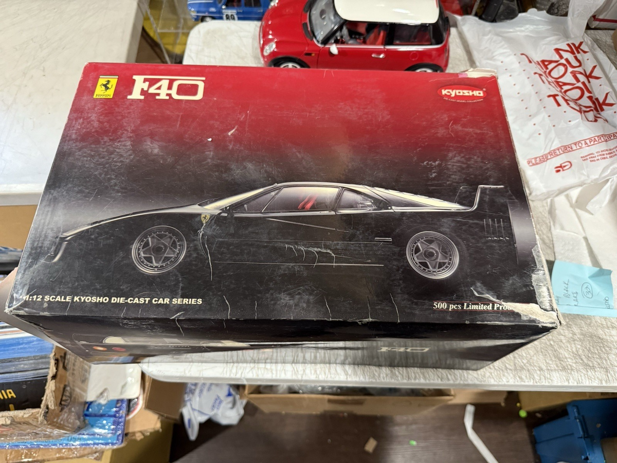 FERRARI F40 Black 1.12 Kyosho Diecast | eBay