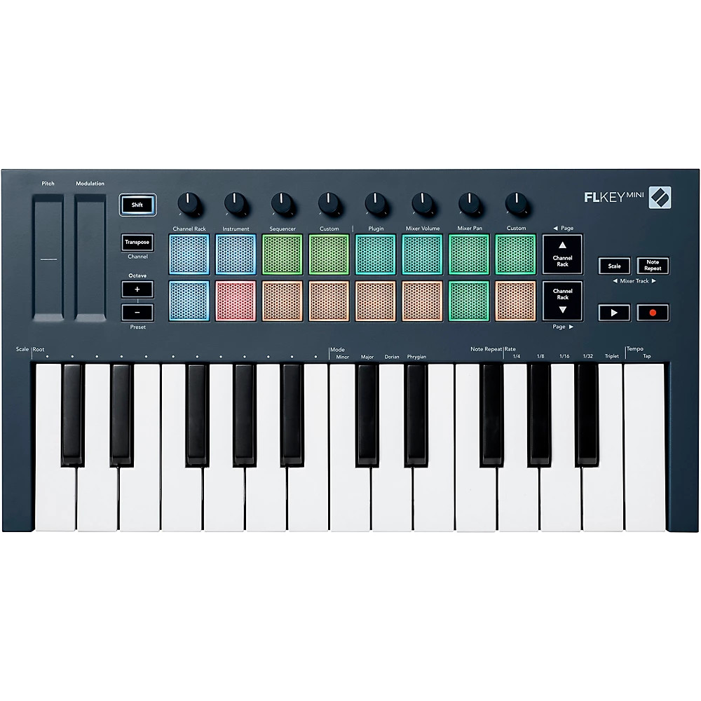 25- MIDI- Novation FLkey Mini FL Studio 16090₽