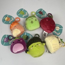 Squishmallows Clip-on 3.5 inch Soft Flush Toys Lot Of 6 New