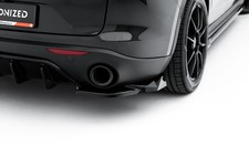 Heck Ansatz Flaps Diffusor V.2 für Alfa Romeo Stelvio Mk1 schwarz Heckansatz