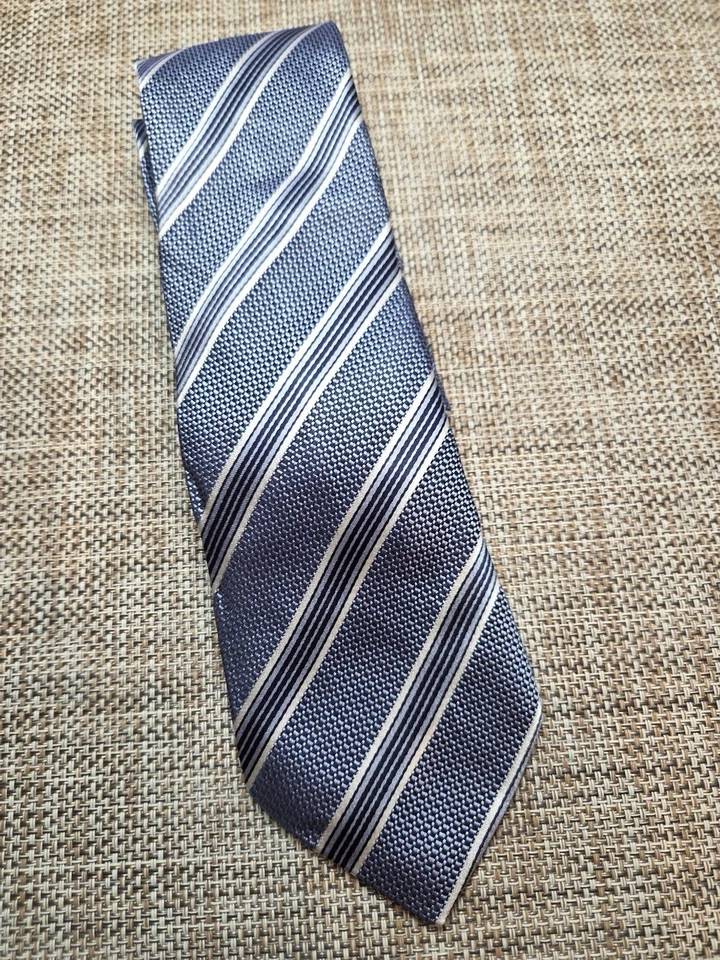 Corbata para hombre Armani Collezioni seda rayas hecha en Italia Foto 3 de 3