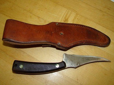 Schrade USA Old Timer 152 Sharp Finger Fixed Blade Delrin Handle