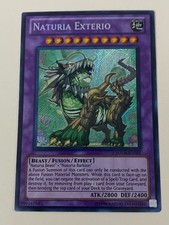 Yugioh - Naturia Exterio x 3 - Secret Rare NM - Free Holo Card