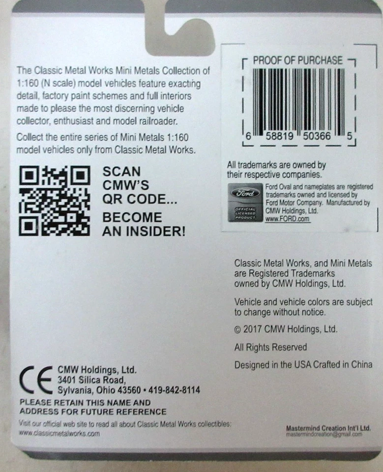 N SCALE CLASSIC MINI METALS 50366-54 FORD FLAT BED TRUCKS NEW - Image 2 of 2