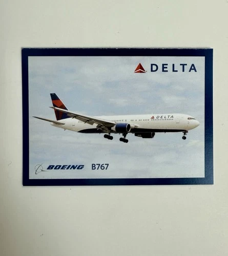 🔥RARE 2010 Delta Trading Card #22 Boeing 767 in MINT condition w/ holder - product listing photo