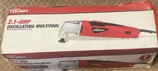 Hyper Tough 2.1 Amp AQ60010G Corded Oscillating Multitool In Box With 2 Blades