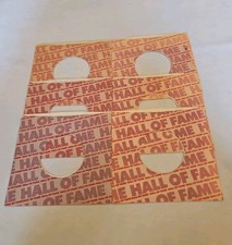 45 RPM 7" RECORD SLEEVES CO. SLEEVE 6 PACK SEE PHOTO Hall Of Fame Record SLV391 