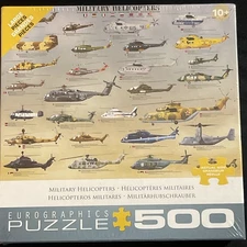 EuroGraphics Military Helicopters Puzzle - 500 Pieces 