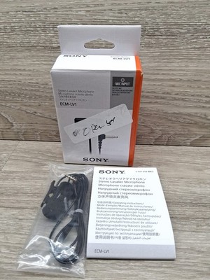 Sony - Compact Stereo Lavalier Microphone ECM- LV1 (Open Box)