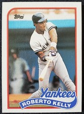 1989 Roberto Kelly (RC) New York Yankees MLB Topps Rookie Card #691