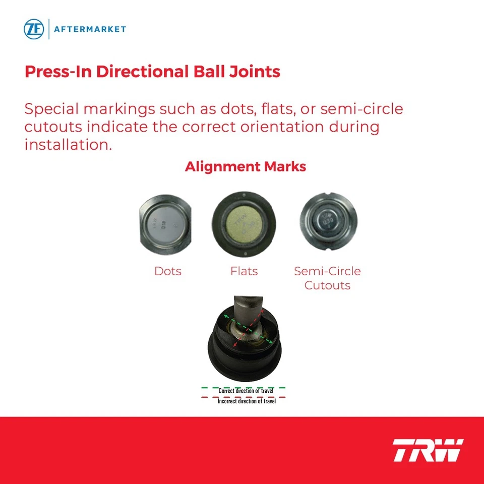 Front Upper Ball Joint for Chevrolet Camaro 1967 - 1969 TRW JBJ898 Foto 3 de 4