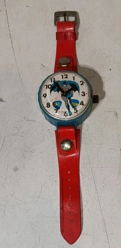 1974 Marx Batman "Zap" "Pow" Wind Up Watch Works And Looks Great!!!
