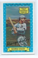 George Sisler 1972 Xographs Rold GOld All-Time Greats #5 Hall of Famer