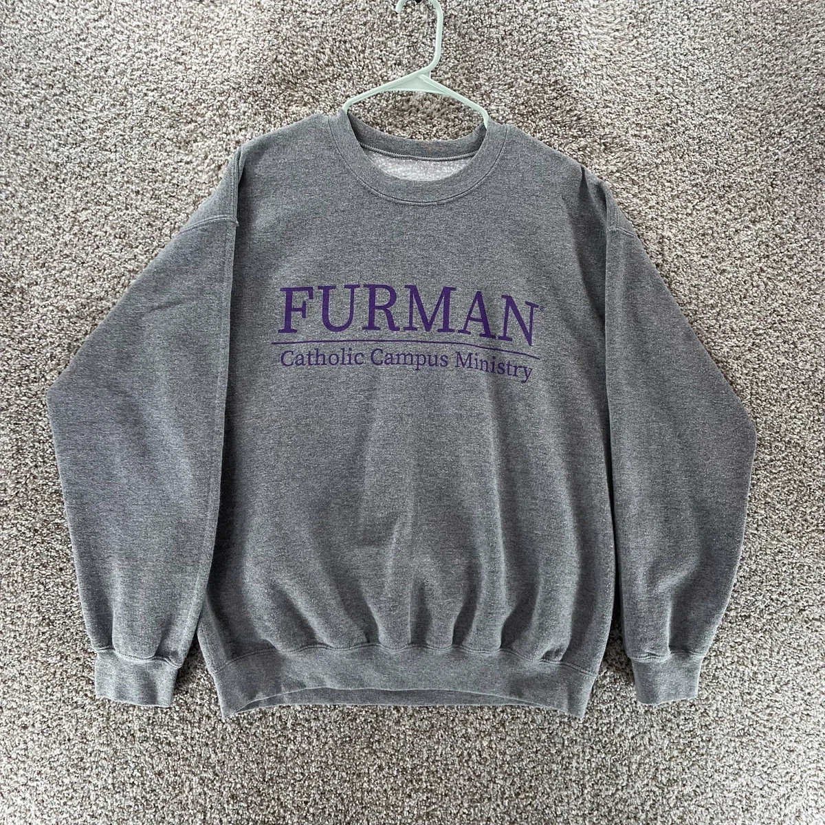Furman Paladins Sweatshirt Adult Large Grey Catholic Campus