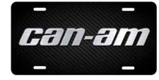 Can Am Can-am Inspired Art on Simulated Carbon Fiber Aluminum License Plate BB