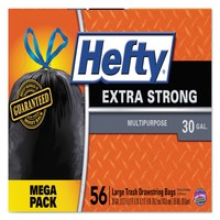 Hefty Cinch Sak Tall Kitchen & Trash Bags 30 Gal 1.1m 30x33 Black 4 Boxes/carton on sale Hefty Cinch Sak Tall Kitchen & Trash Bags 30 Gal 1.1m 30x33 Black 4 Boxes/carton on sale