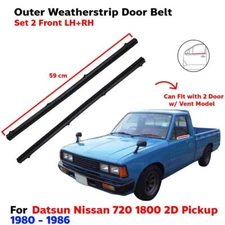 Weatherstrip Door Belt w Vent Front Set 2 Fits Datsun Nissan 720 UTE 1980-86 P05