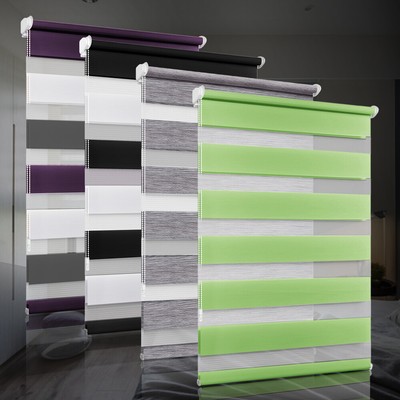 Duo Rollo Doppelrollo ohne Bohren Klemmfix Easyfix Klemmrollo Seitenzugrollo Tür
