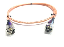 RG400 PL-259 to PL-259 SOLDER Double Shield Coax Cable PICK LENGTH RF USA Lot